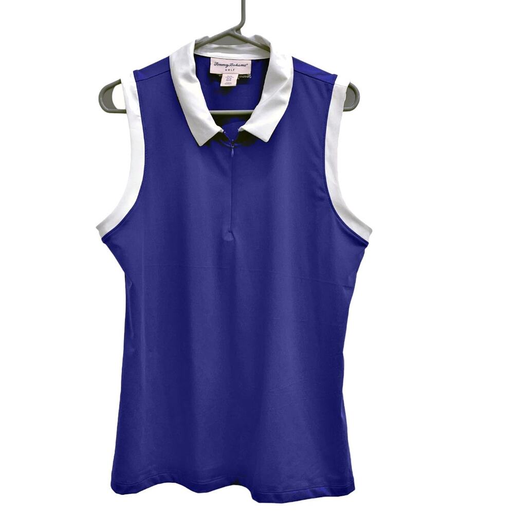 Tommy Bahama Golf Sleeveless Shirt Royal Blue White NWOT Sz XL X-Large